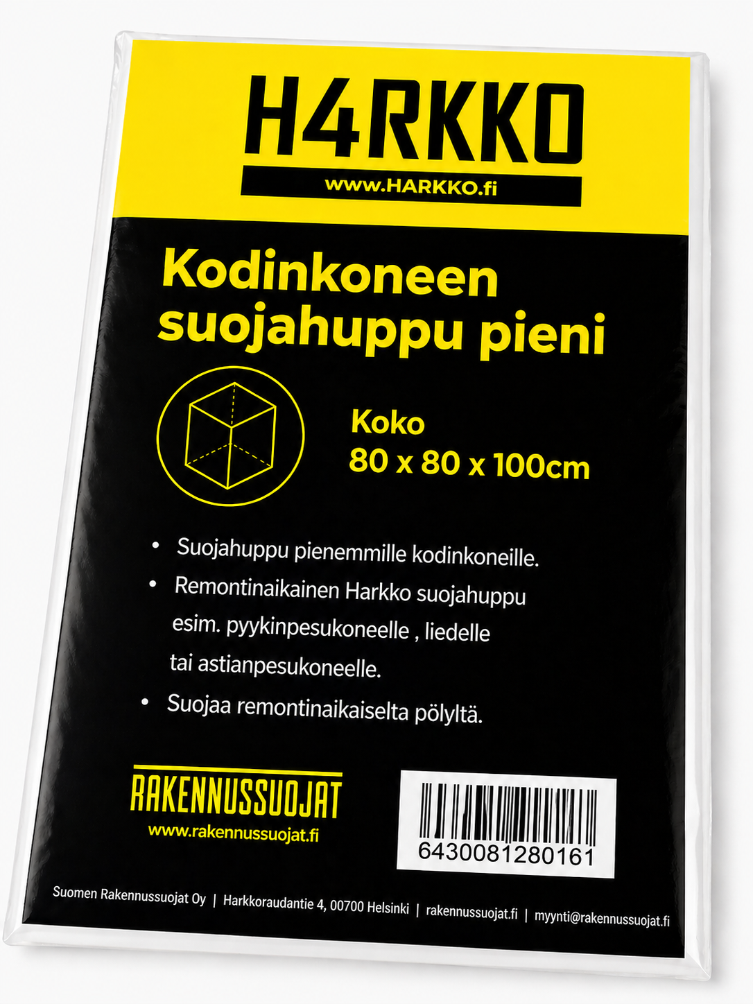 H4RKKO Kodinkoneen suojahuppu pieni 80x80x100cm